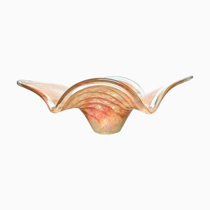 Mid-Century Pink Murano Glass Bowl