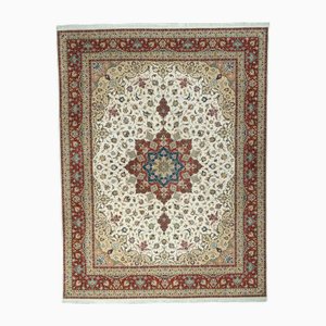 Tapis Tabriz 50 Raj fait à la main avec teneur en soie