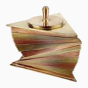 Art Deco Box in Copper and Brass by John Otar, 1930s