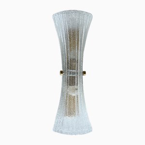Large Vintage Murano Glass Wall Light from Hillebrand Leuchten, 1960s