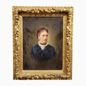 Jules-Emile Saintin, Portrait, 1850s, Painting, Framed