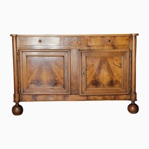 Burgunderrotes Louis Philippe Buffet aus Nussholz, 1830er