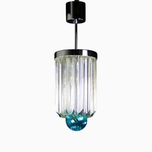 Vintage Hängelampe mit Muranoglas, 1972