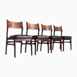 Dänische Vintage Teak Esszimmerstühle, 1960er, 4 . Set