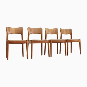 Dänische Vintage Esszimmerstühle von Niels Koefoed für Koefoeds Hornslet, 1960er, 4er Set