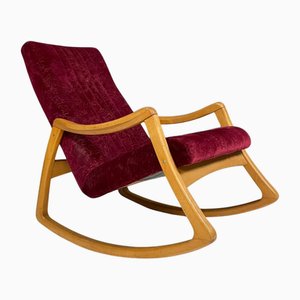 Moderner Mid-Century Schaukelstuhl aus Bugholz von Ton, Tschechoslowakei, 1960er
