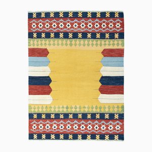 Tapis Kilim en Laine Tissée à la Main