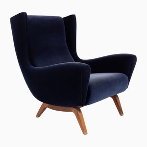 Model 11 High Wingback Lounge Chair by Illum Wikkelsø, 1950s