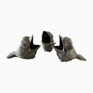 Bird Ashtrays, Set of 3