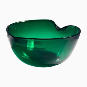 Handmade Glass Bowl by Glasstorm Scotland, 1954