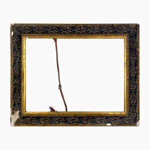 Antiker italienischer Bilderrahmen aus Gesso & Holz