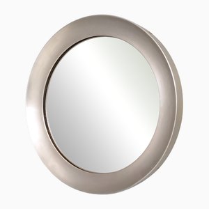 Miroir Rond Narciso avec Cadre en Acier attribué à Sergio Mazza pour Artemide, Italie, 1950s