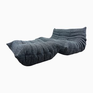 Togo Two-Seater Sofa with Ottoman from Ligne Roset, 2010s, Set of 2