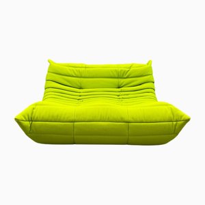 Divano a due posti Togo lime di Ligne Roset, anni 2010