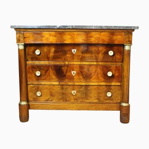 Empire Chest of Drawers with Detached Columns in Walnut