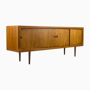 Vintage Teak Sideboard mit Schubladen & Schiebetüren, 1960er