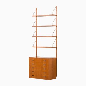 Dänisches Teak Wandregal von GL Møbler, 1960er