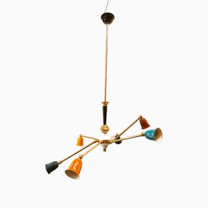 Mid-Century Sputnik 6-Light Ceiling Pendant