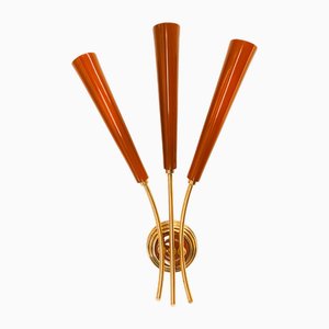 Red Sputnik Wall Sconce