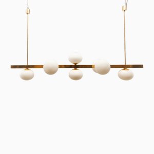 Lámpara colgante Sputnik vintage de 8 luces