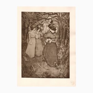 Manuel Robbe, Menuet d'Automne, 1898, Original Lithograph