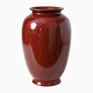 Chinese Oxblood Glaze Porcelain Vase, 1950s