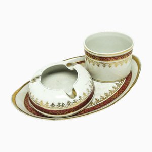 Polish Art Deco Smoker Set from Cmielow, 1960s