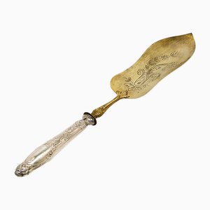 Eclectic Silver Plated Cake Shoulder, 1900s