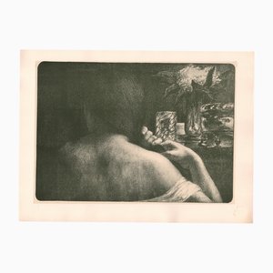 Jules Flandrin, La Chevelure, 1898, Lithographie Originale