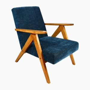Vintage Navy Blue Model B-310 Chair, 1970s