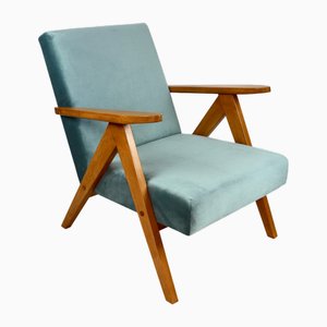 Fauteuil Modèle B-310 en Velours Bleu Clair, 1970s