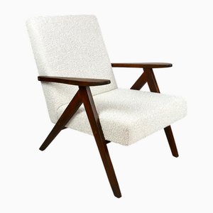 Chaise Modèle B-310 Vintage en Boucle Blanc Ivoire, 1970s
