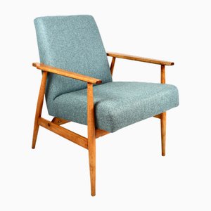 Blauer Vintage Fox Sessel, 1970er