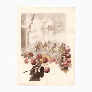 Henri-Patrice Dillon, Polichinelle, 1898, Lithographie Originale