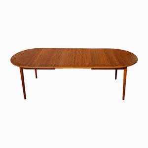 Mid-Century Modern Extending Teak Dining Table by Nils Jonsson Hugo Troeds, Sweden, 1960s