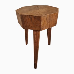 Vintage Hocker aus Eiche, 1960er