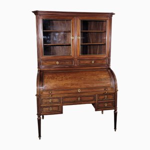 Louis XVI Cylinder Bookcase Secretaire