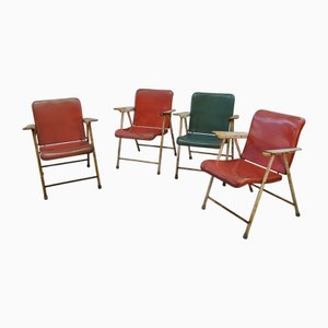 Chaises Pliantes par Russel Wright, 1960s, Set de 4