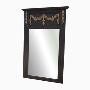 Miroir Art Déco en Chêne et Verre Biseauté, 1930s