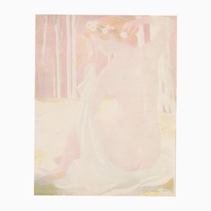 Maurice Denis, Nymphe couronne de Pasquerettes, 1899, Farblithographie, handsigniert