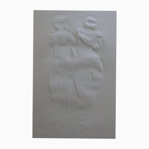 Antoniucci Volti, Deux Femmes Nues, Gaufrage