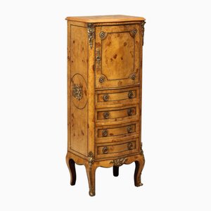 Baroque Style Poplar Burl Chest of Drawers, 20th Century