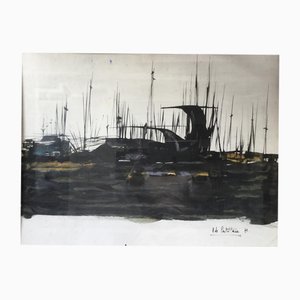Antoine De Castellane, Sydney, 1971, Tusche und Aquarell