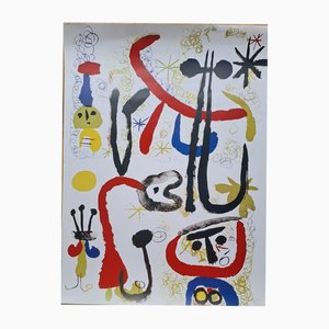 Characters and Animals Poster after Joan Miro