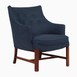 Lillehammer Wool Upholstered Lounge Chair by Frits Henningsen, 1940s