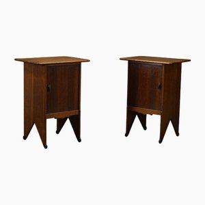 Amsterdam School Nightstands by Willem Penaat, Set of 2