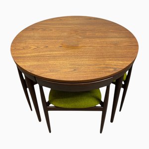 Danish Teak Extending Dining Table and Chairs by Hans Olsen, 1960, Set of 5