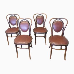 Bistro Stühle aus Bugholz, 1910, 4 . Set