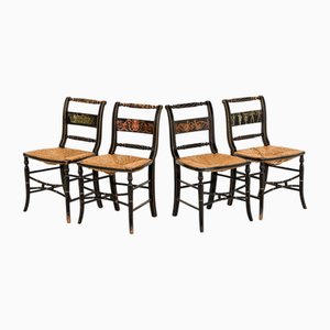 Bemalte Regency Stühle, 4 . Set