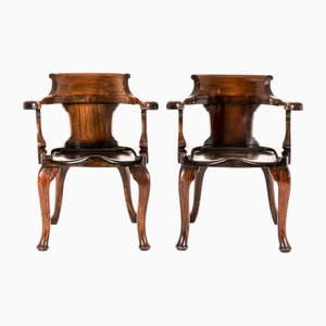 Captains Chairs Set aus Mahagoni